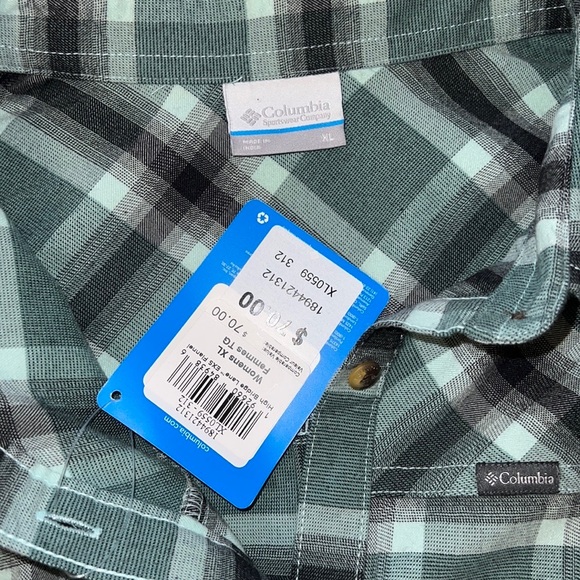 NWT Womens Columbia Flannel sz XL - Picture 6 of 7